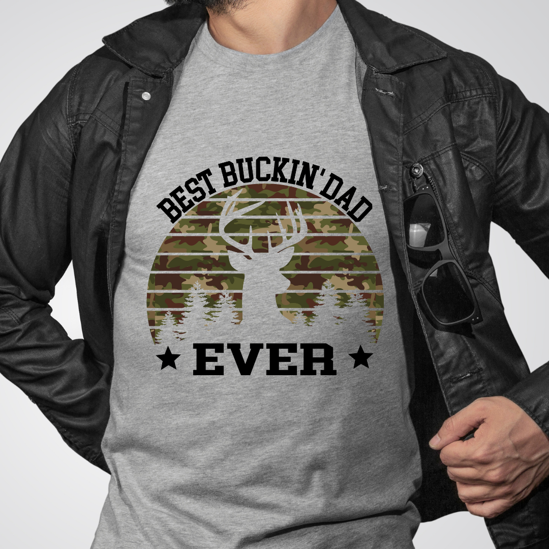 Best Buckin Dad - READY TO PRESS DTF TRANSFER New Design