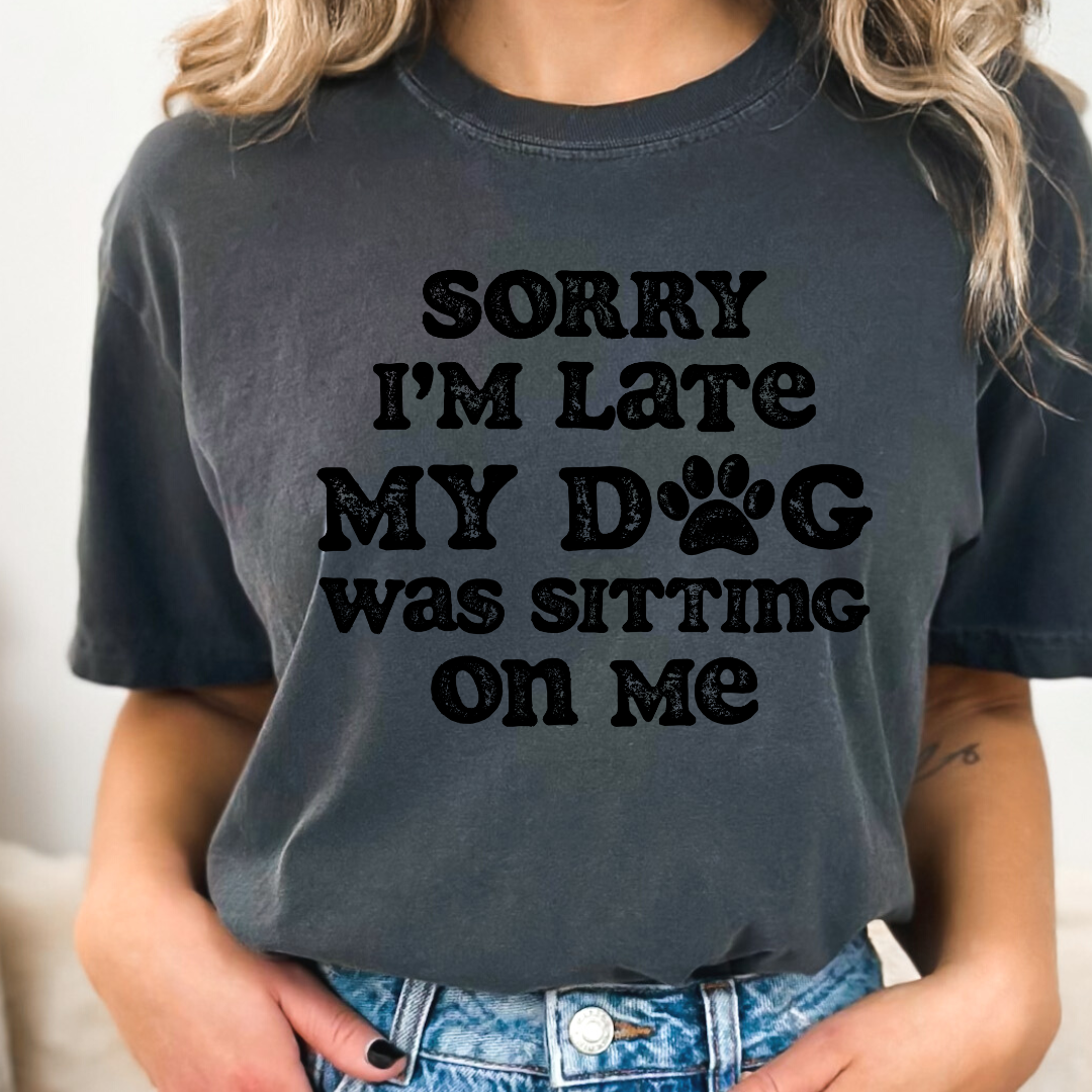 Sorry I'm Late - DTF TRANSFER New Design