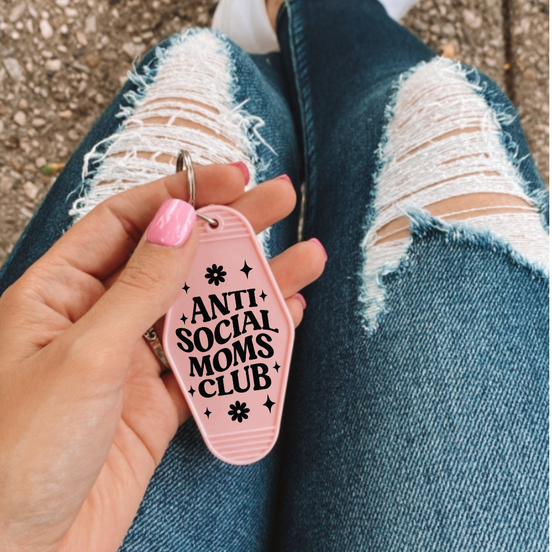 Anti Social Mom's Club UV DTF MOTEL KEY STICKER
