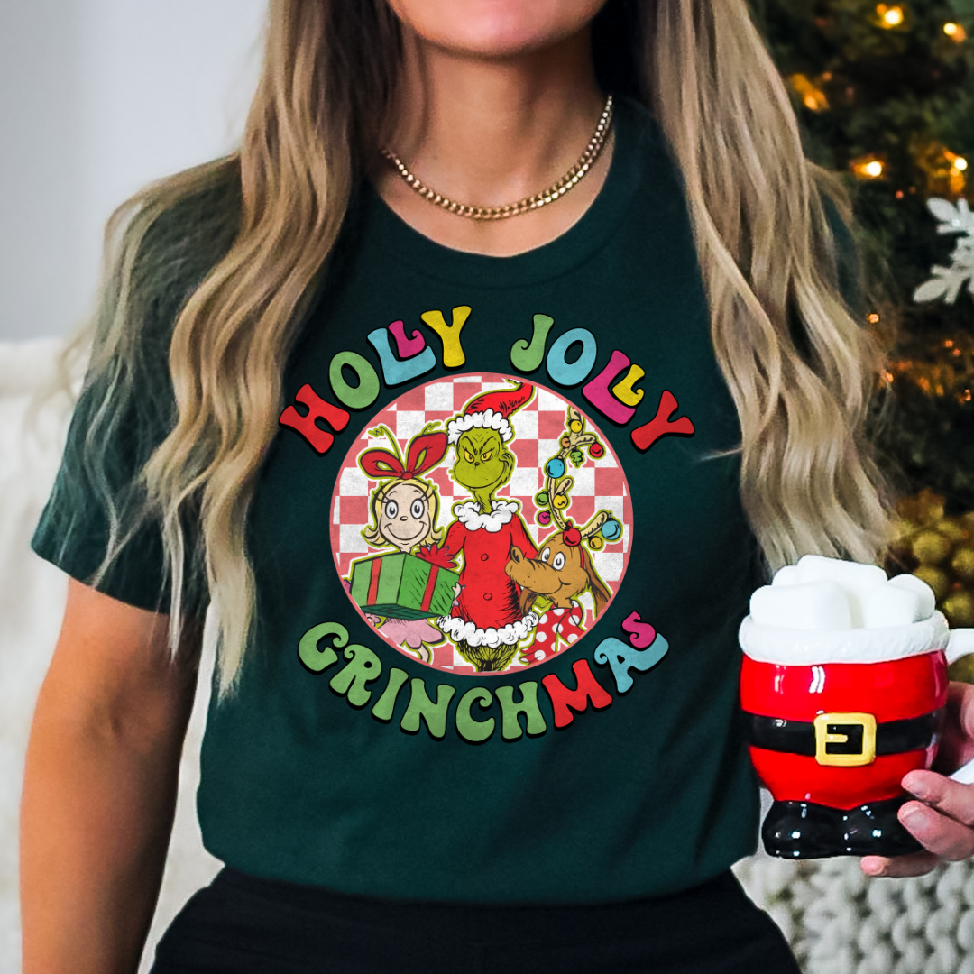 Holly Jolly Grinchmas - DTF TRANSFER
