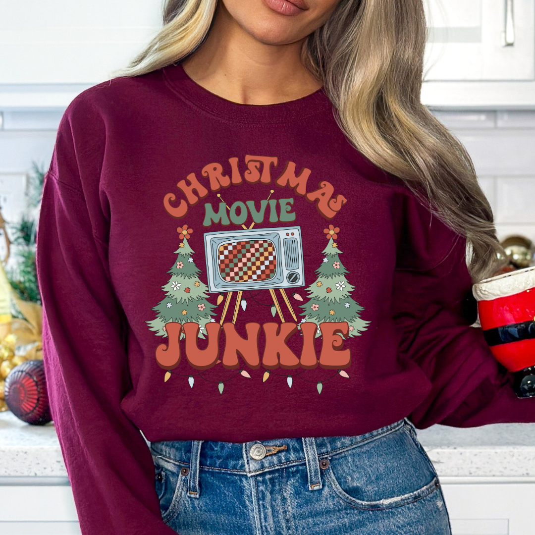 Christmas Movie Junkie - DTF TRANSFER New Design