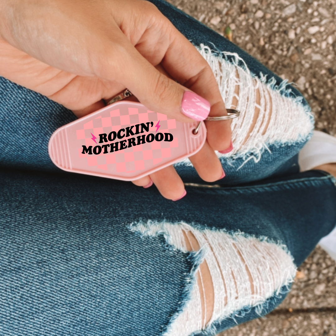 Rockin Motherhood UV DTF MOTEL KEY STICKER