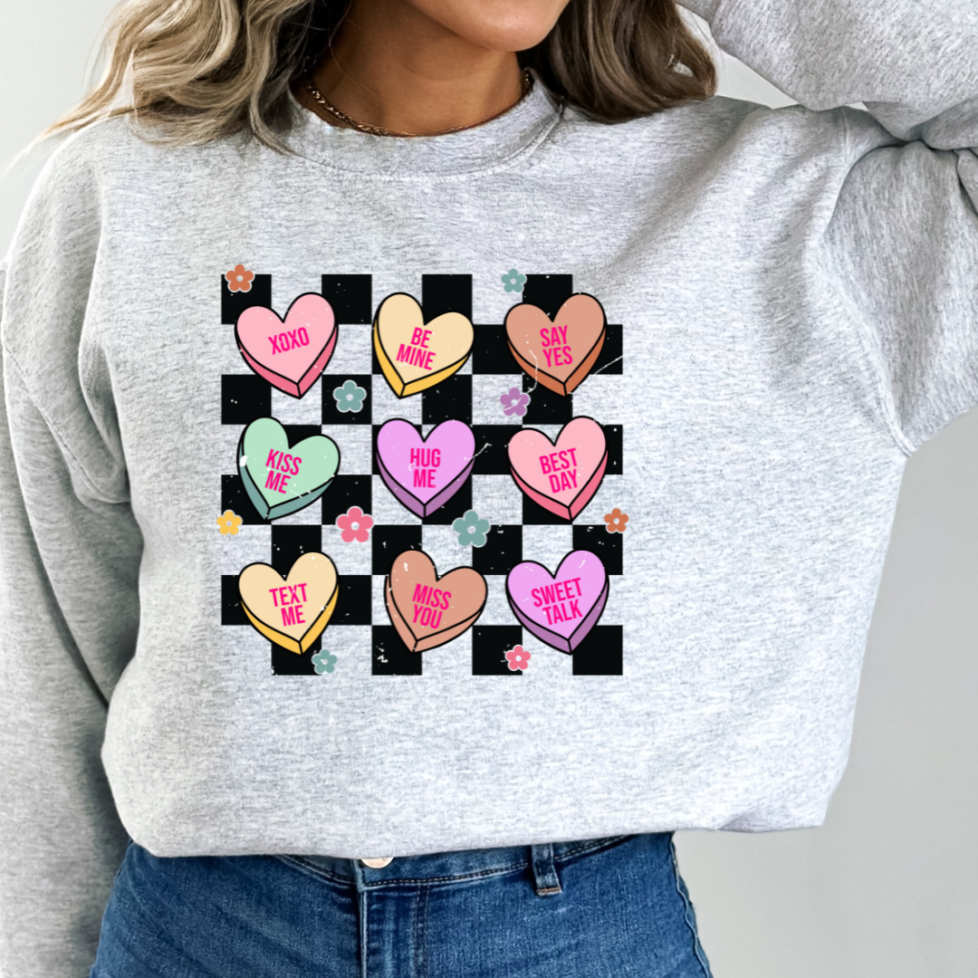 Sweetheart Checkers READY TO PRESS DTF TRANSFER