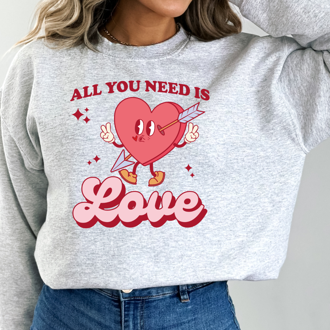 All You Need is Love READY TO PRESS DTF TRANSFER