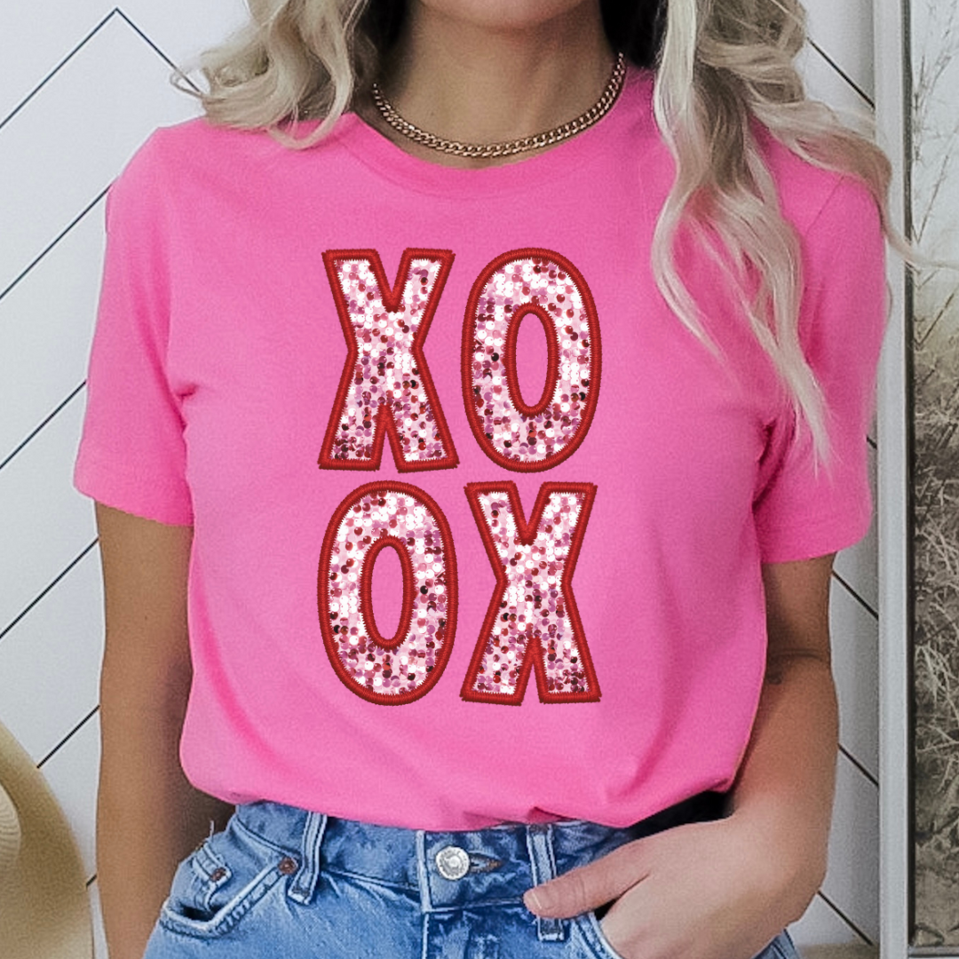 Faux XOXO READY TO PRESS DTF TRANSFER