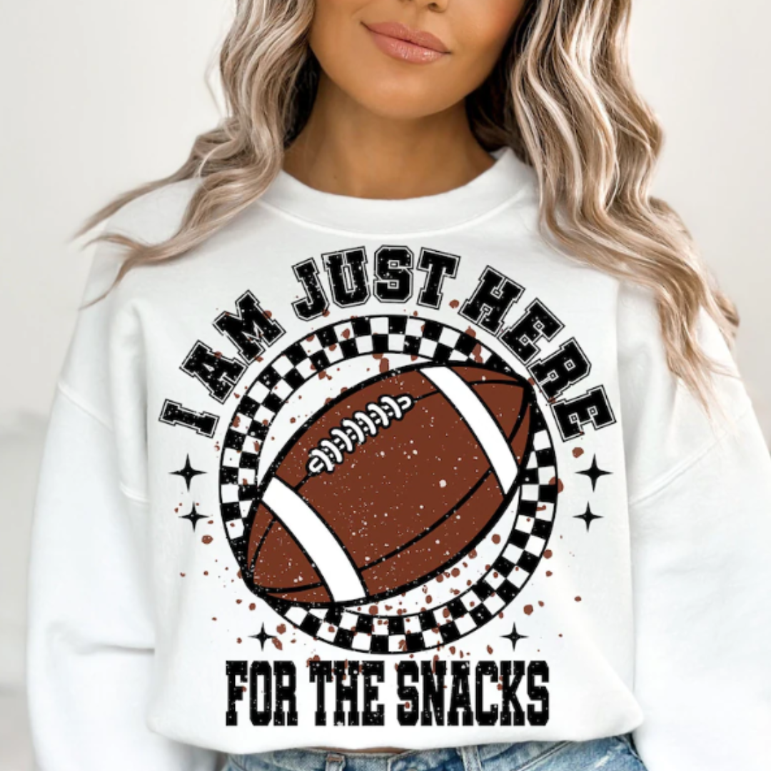 Just here for the snacks - DTF TRANSFER New Design