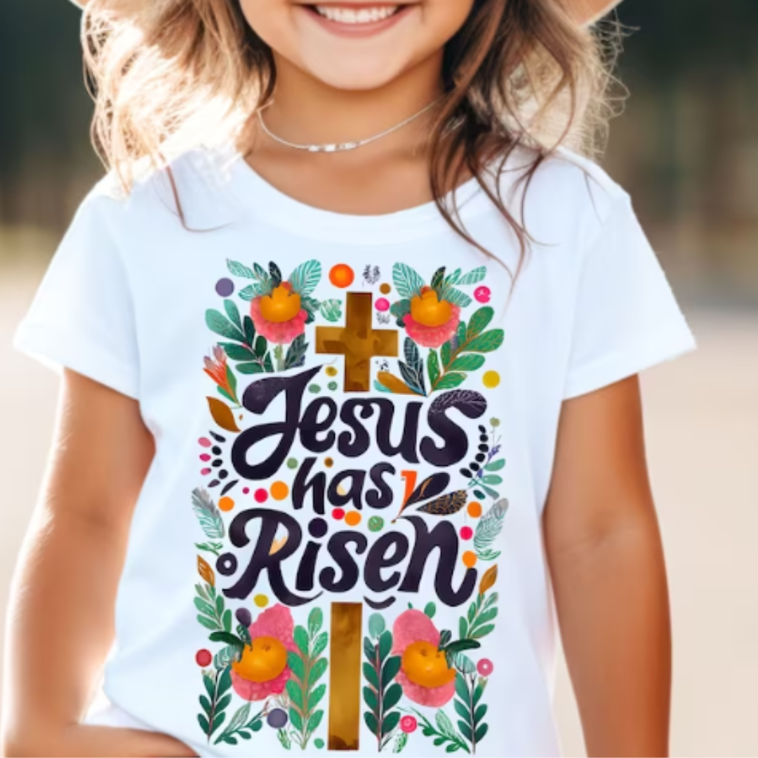 Jesus Has Risen Kids READY TO PRESS DTF TRANSFER
