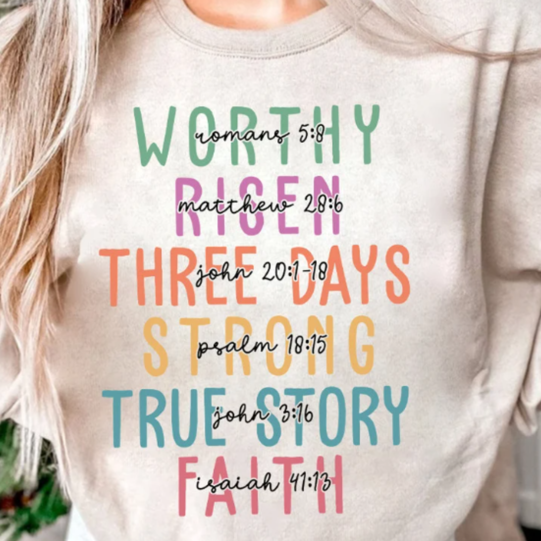 Easter Christian READY TO PRESS DTF TRANSFER