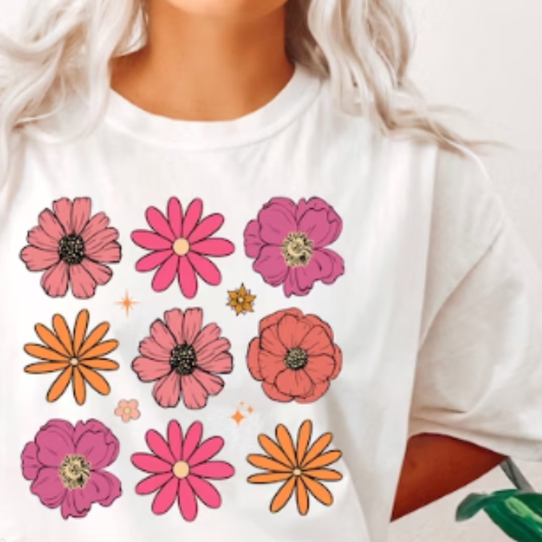 Spring Floral READY TO PRESS DTF TRANSFER