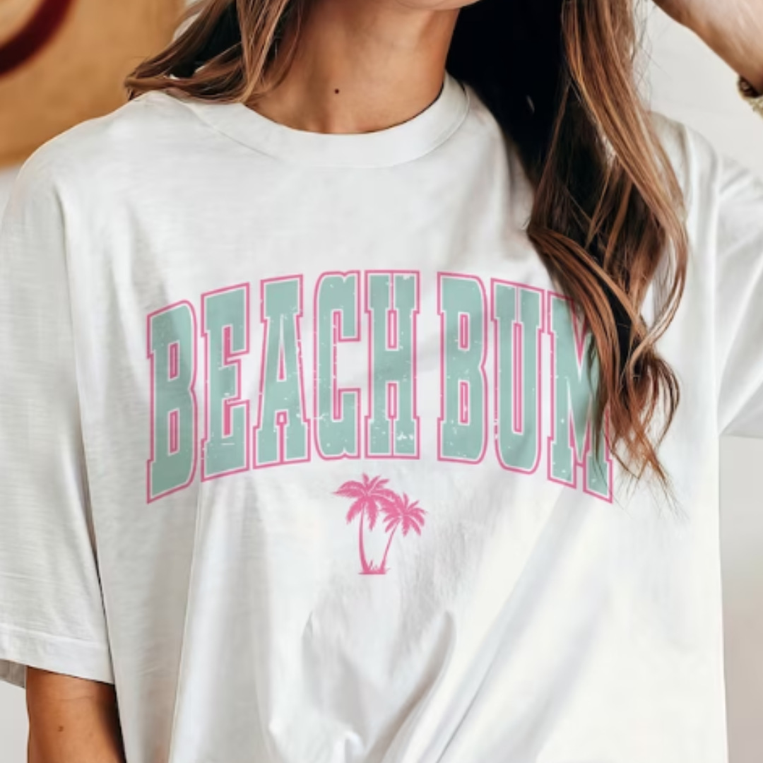 Beach Bum READY TO PRESS DTF TRANSFER