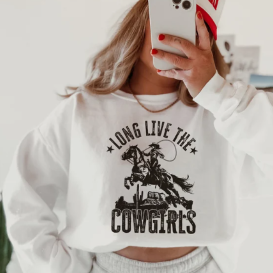 Long Live Cowgirls READY TO PRESS DTF TRANSFER