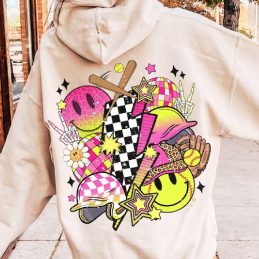 Softball Vibes READY TO PRESS DTF TRANSFER