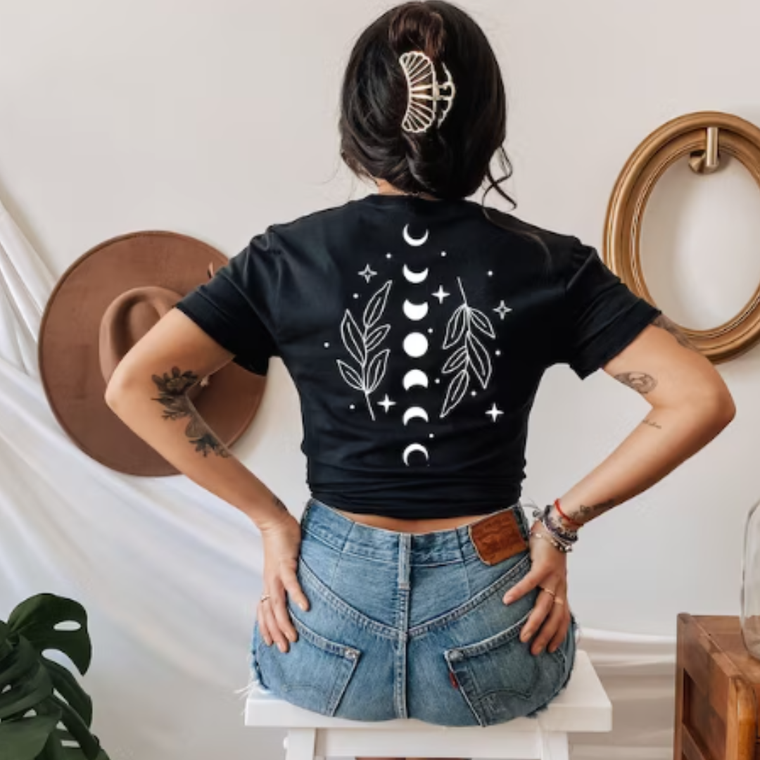 Boho Moon Phase READY TO PRESS DTF TRANSFER