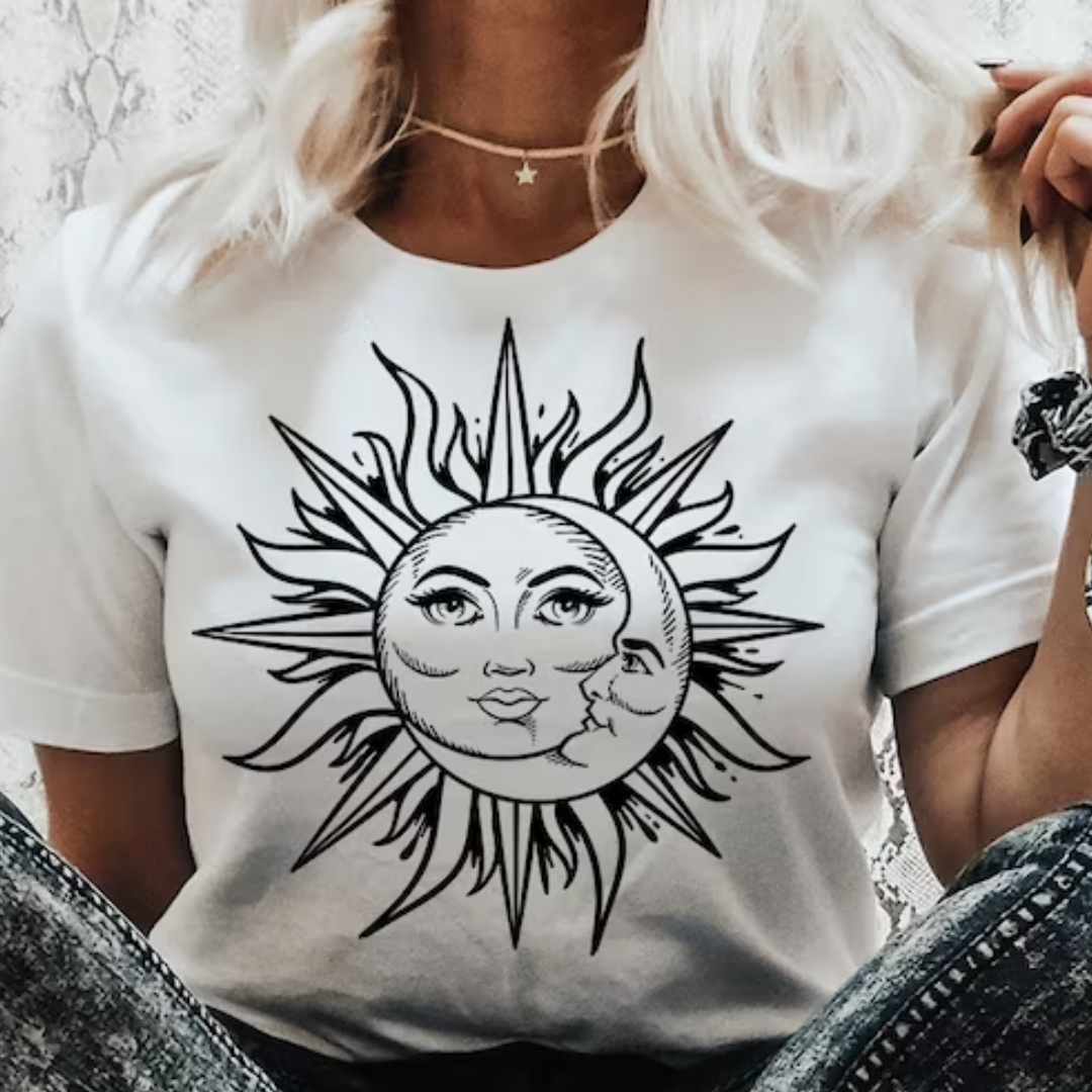 Sun + Moon READY TO PRESS DTF TRANSFER