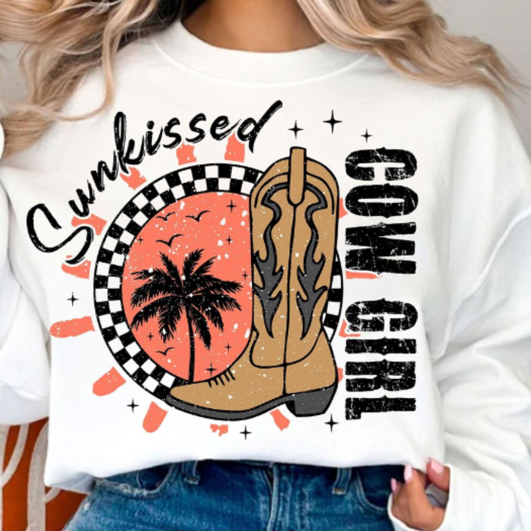 Sunkissed Cowgirl READY TO PRESS DTF TRANSFER