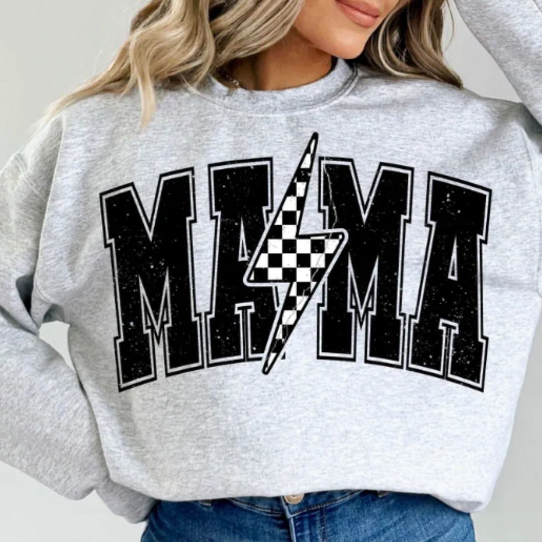 Mama Checkered READY TO PRESS DTF TRANSFER