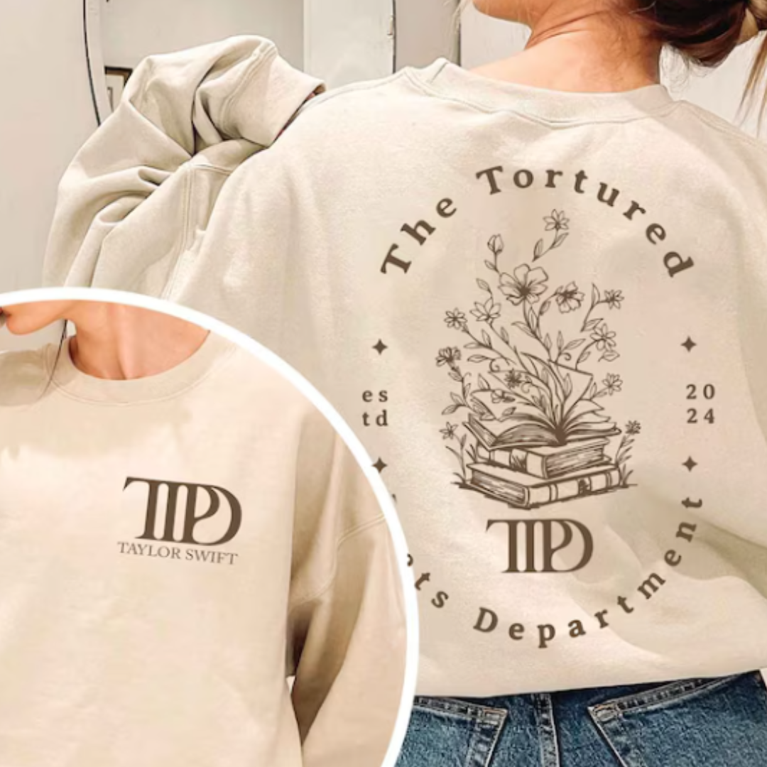 The Tortured Poets Department Front + Back - DTF TRANSFER New Design