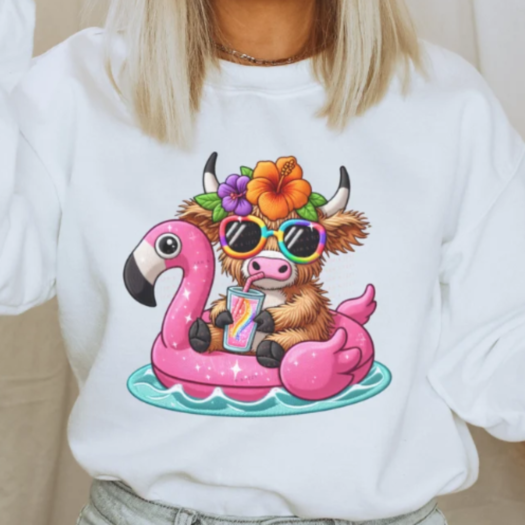 Highland Floaty READY TO PRESS DTF TRANSFER