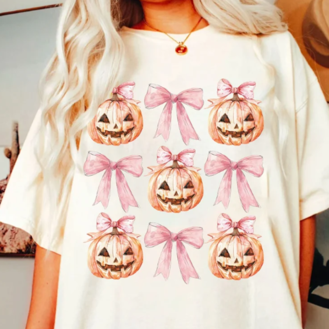 Pumpkins and Bows READY TO PRESS DTF TRANSFER