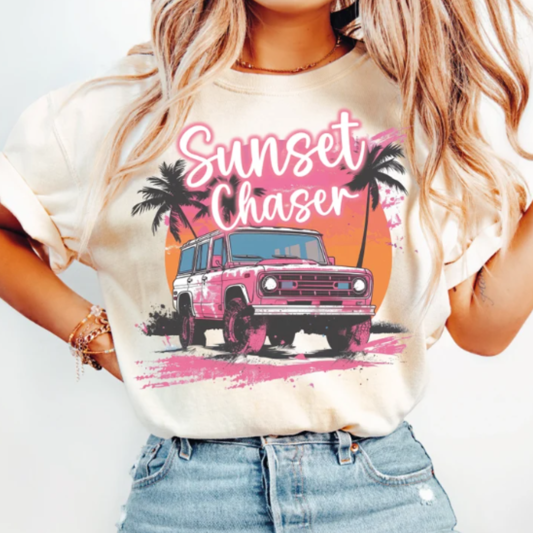 Sunset Chaser READY TO PRESS DTF TRANSFER