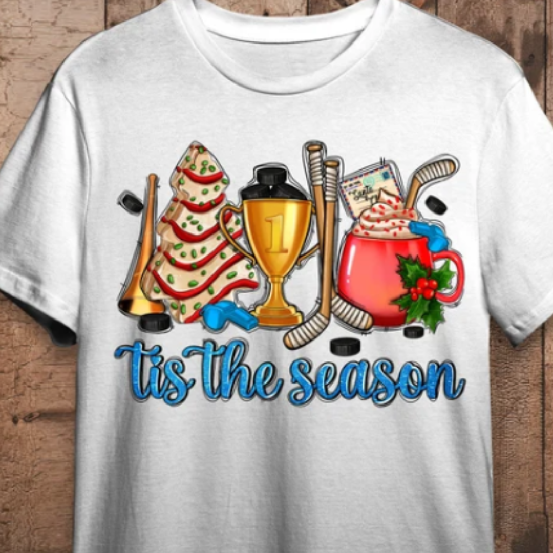 Hockey Tis The Season READY TO PRESS DTF TRANSFER
