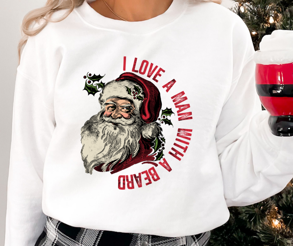 I Love A Man With A Beard - DTF TRANSFER