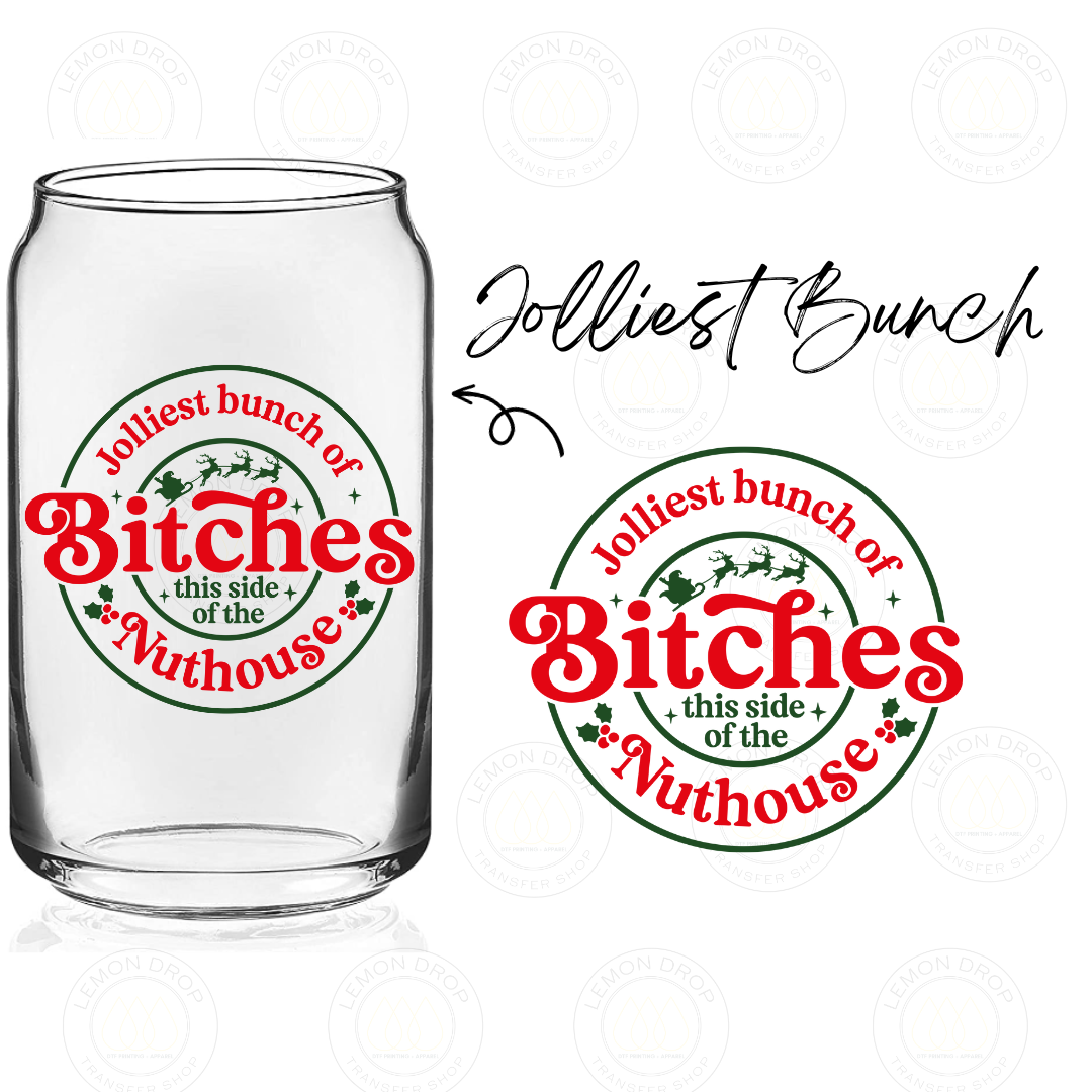 Jolliest Bunch DOUBLE-SIDED UV DTF STICKER
