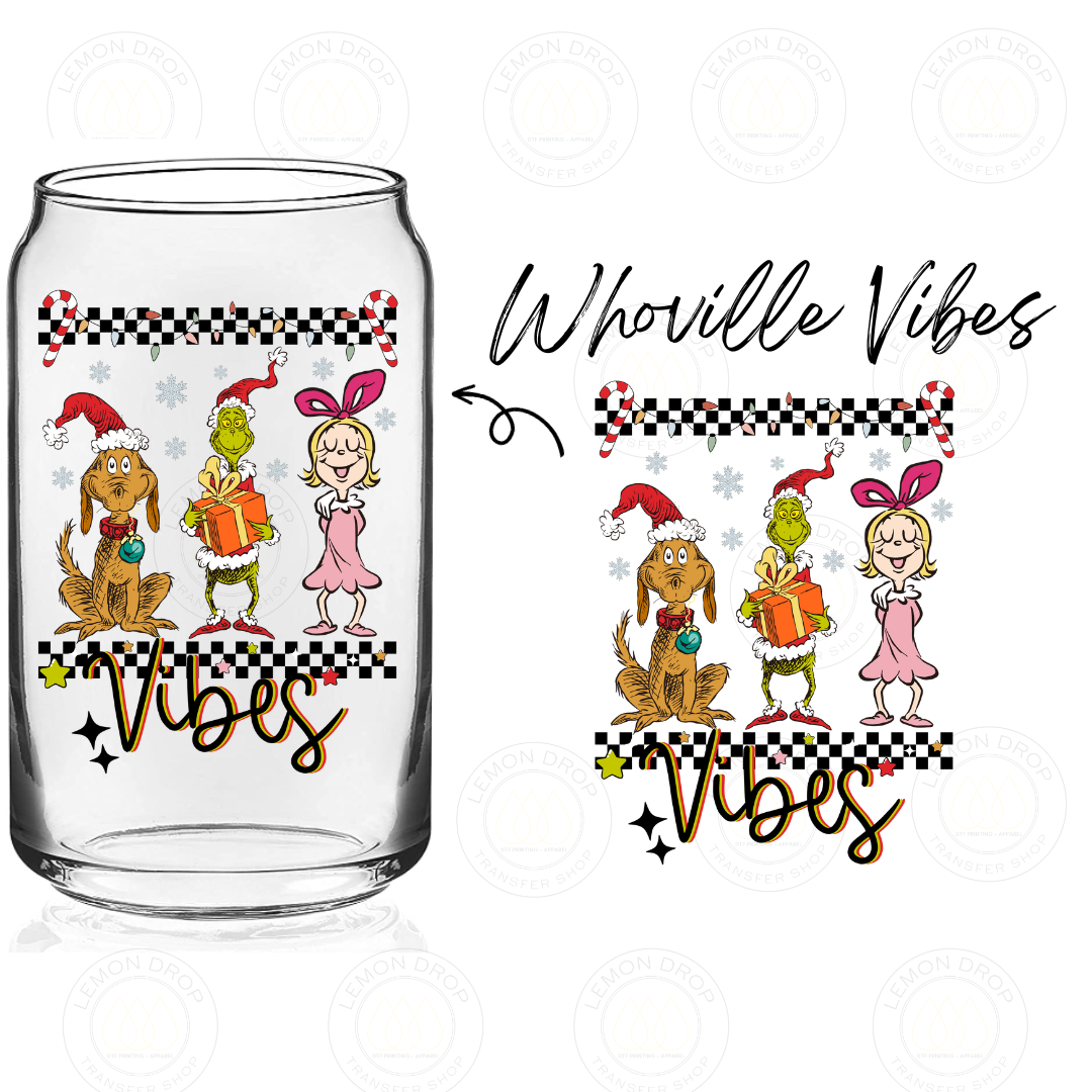 Whoville Vibes DOUBLE-SIDED UV DTF STICKER