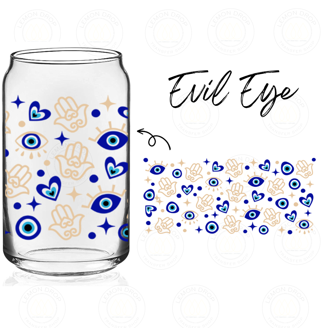 Evil Eye UV DTF 16OZ CUP WRAP