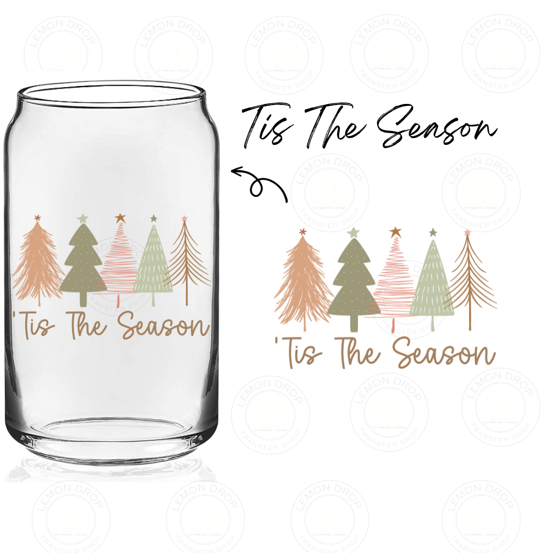 Tis The Season DOUBLE-SIDED UV DTF STICKER