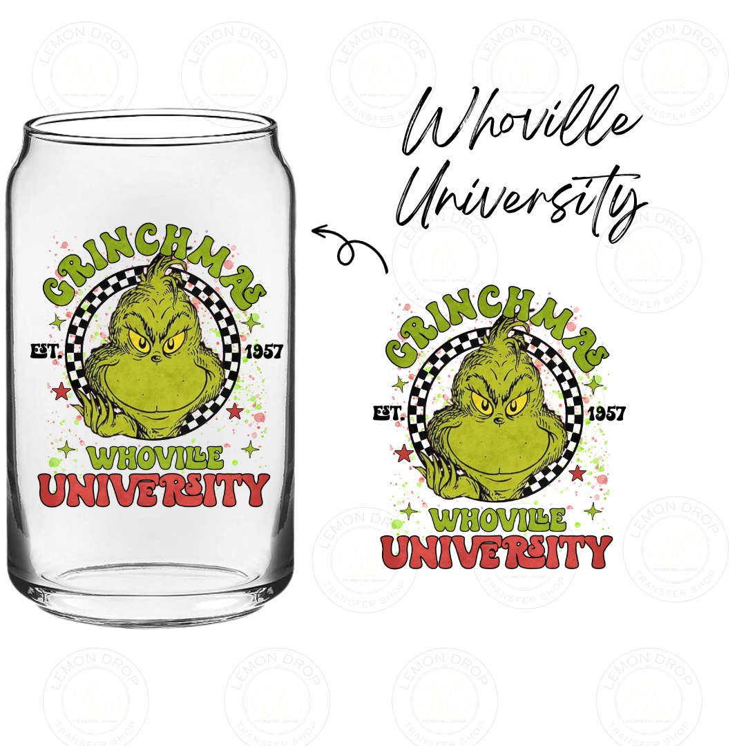 Whoville University UV DTF STICKER