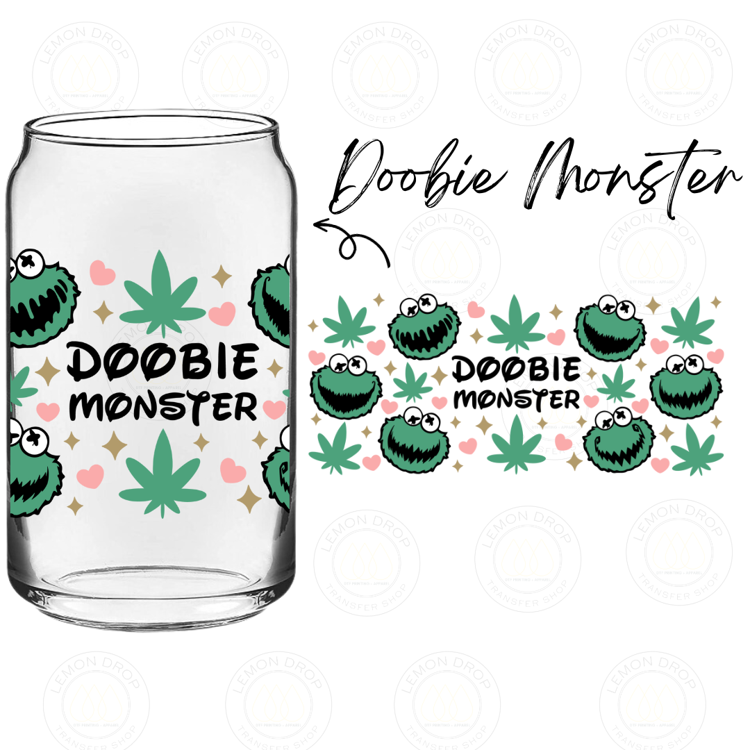 Doobie Monster UV DTF 16OZ CUP WRAP