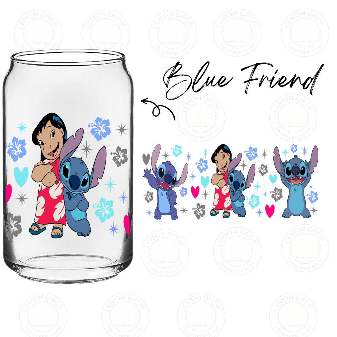 Blue Friend UV DTF 16OZ CUP WRAP