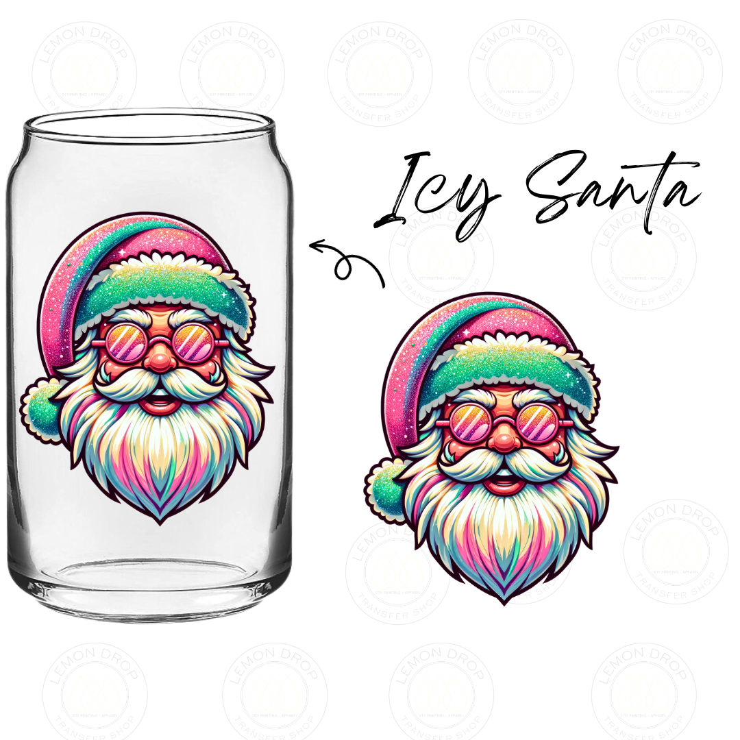 Icy Santa UV DTF STICKER