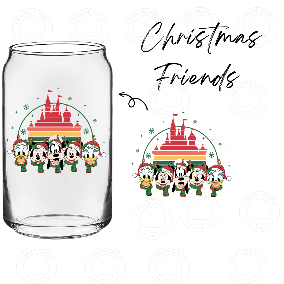 Christmas Friends UV DTF STICKER