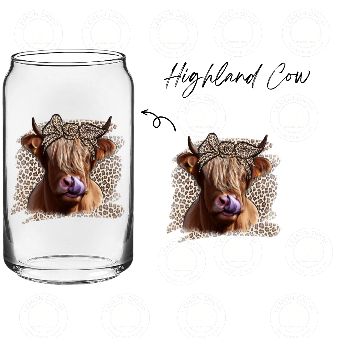 Highland Cow UV DTF STICKER