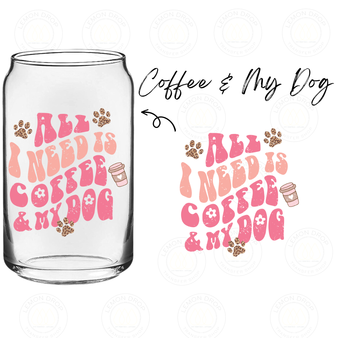 Coffee & My Dog UV DTF STICKER