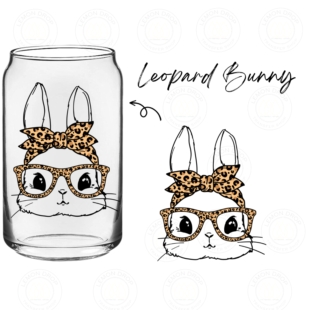 Leopard Bunny UV DTF STICKER
