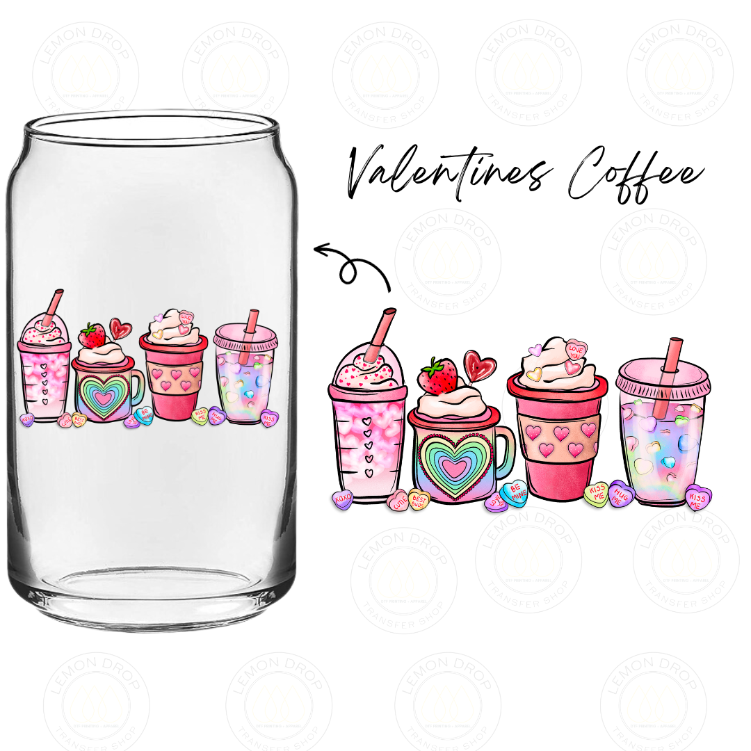Valentines Coffee UV DTF STICKER