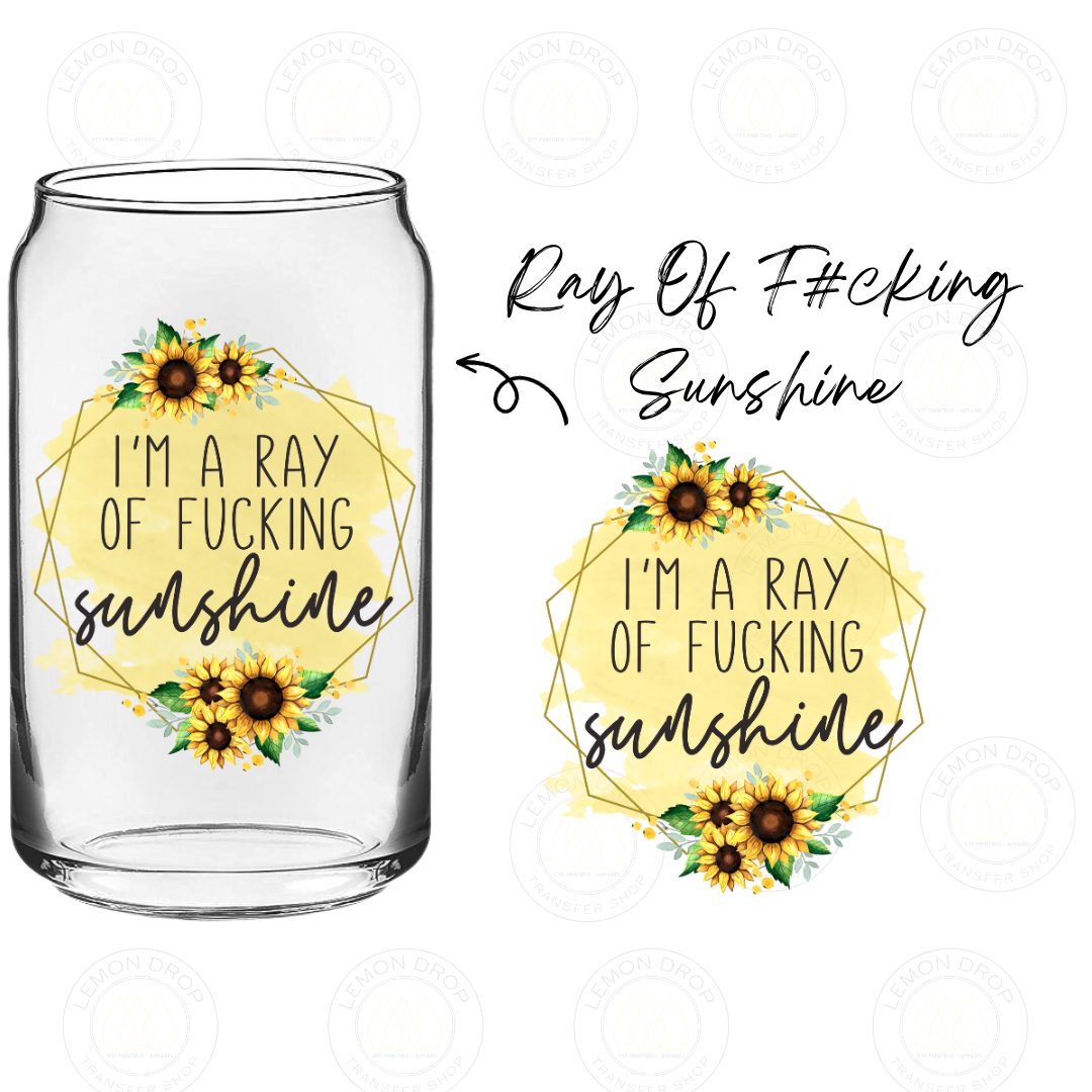 Ray Of F#cking Sunshine UV DTF STICKER