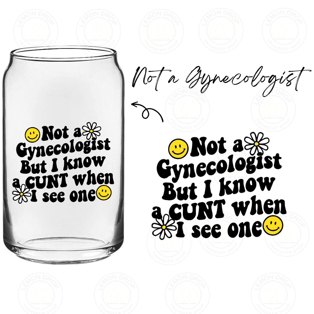 Not a Gynecologist UV DTF STICKER