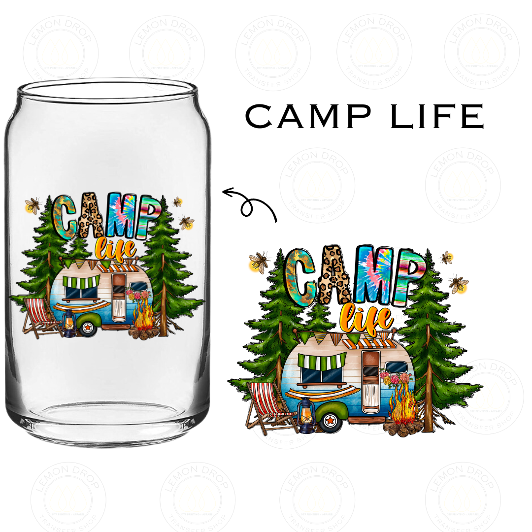 CAMP LIFE UV DTF STICKER