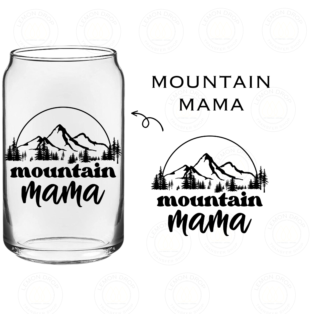 MOUNTAIN MAMA UV DTF STICKER