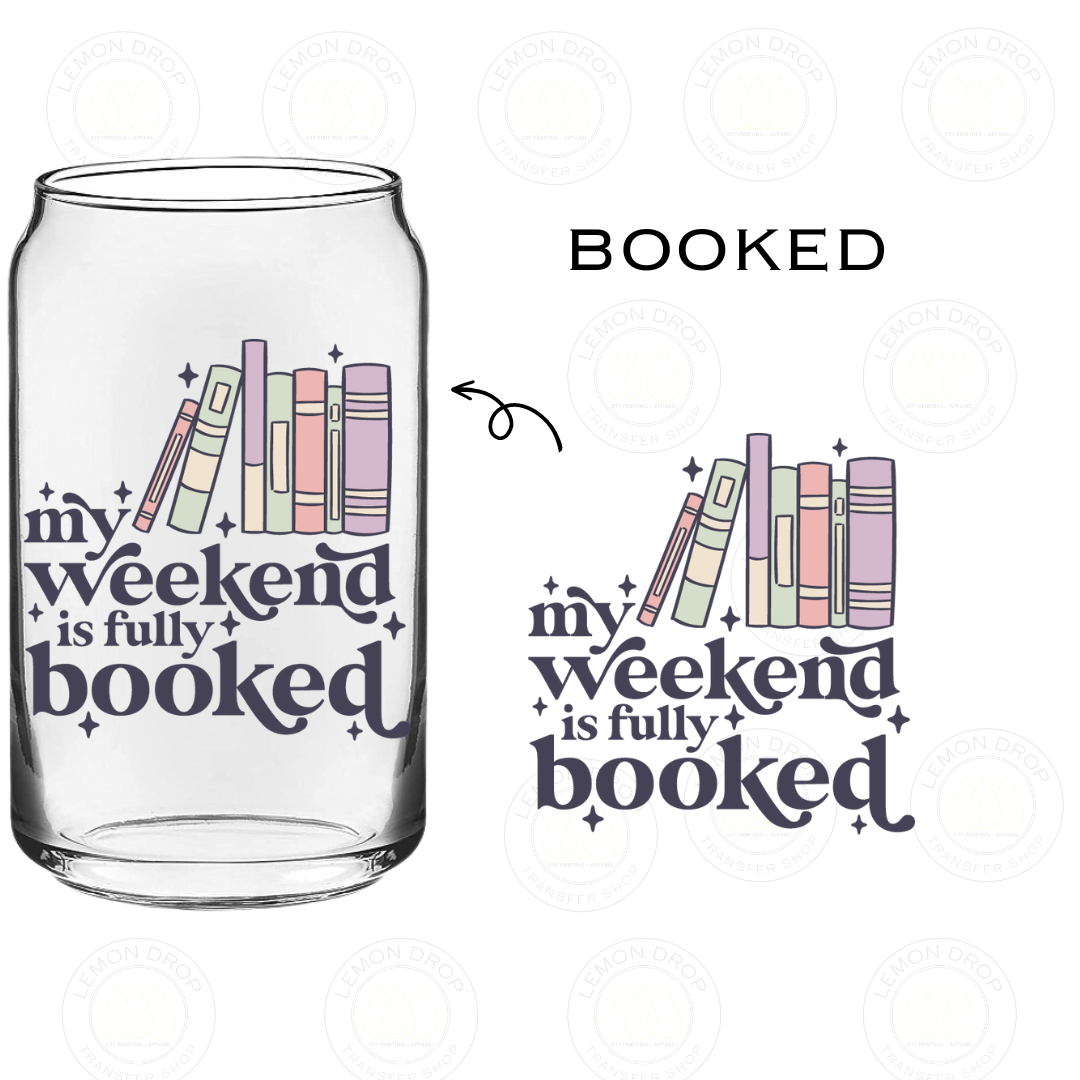 BOOKED UV DTF STICKER