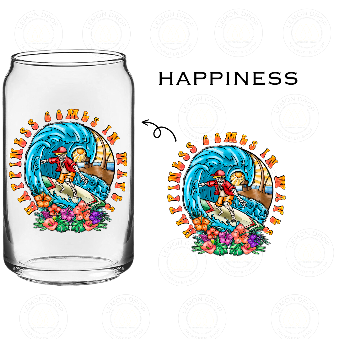 HAPPINESS UV DTF STICKER