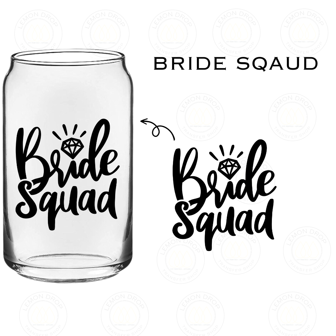 Bride Squad UV DTF STICKER