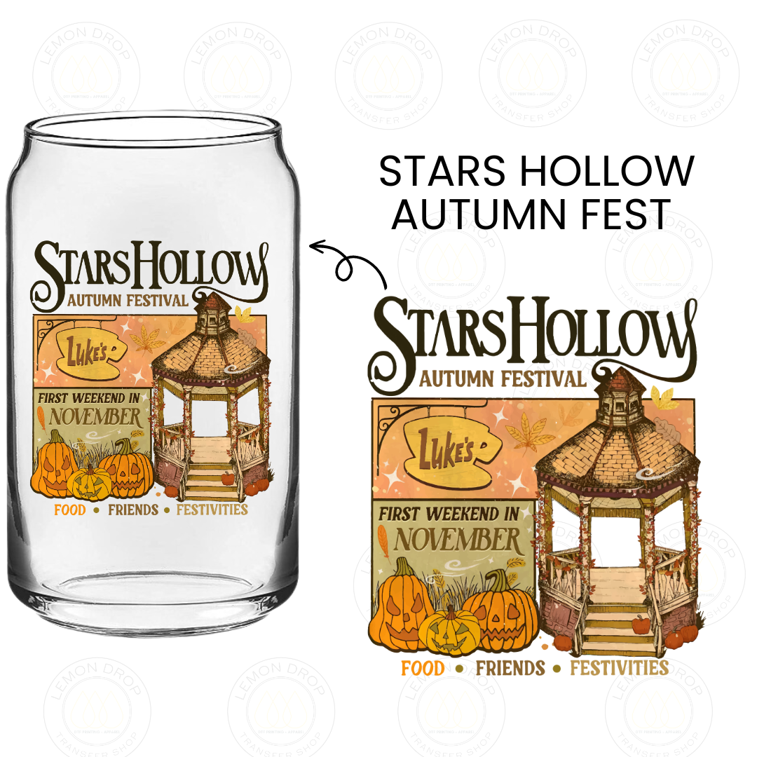 STARS HOLLOW AUTUMN FEST UV DTF STICKER