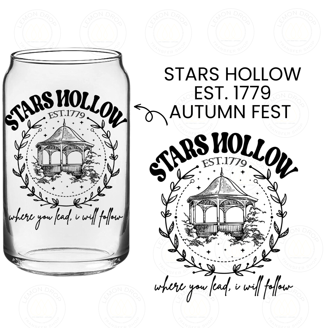STARS HOLLOW EST. 1779 AUTUMN FEST UV DTF STICKER