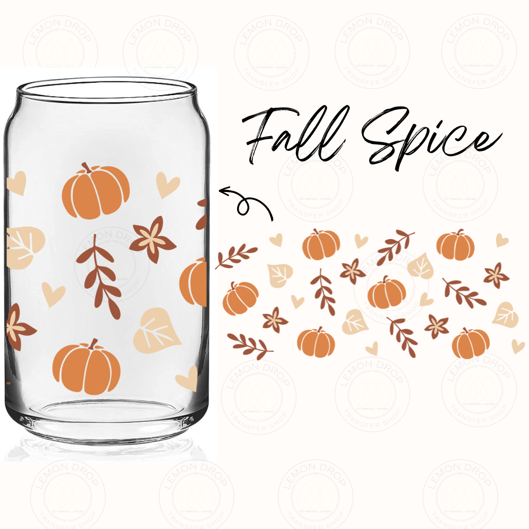Fall Spice UV DTF 16OZ CUP WRAP