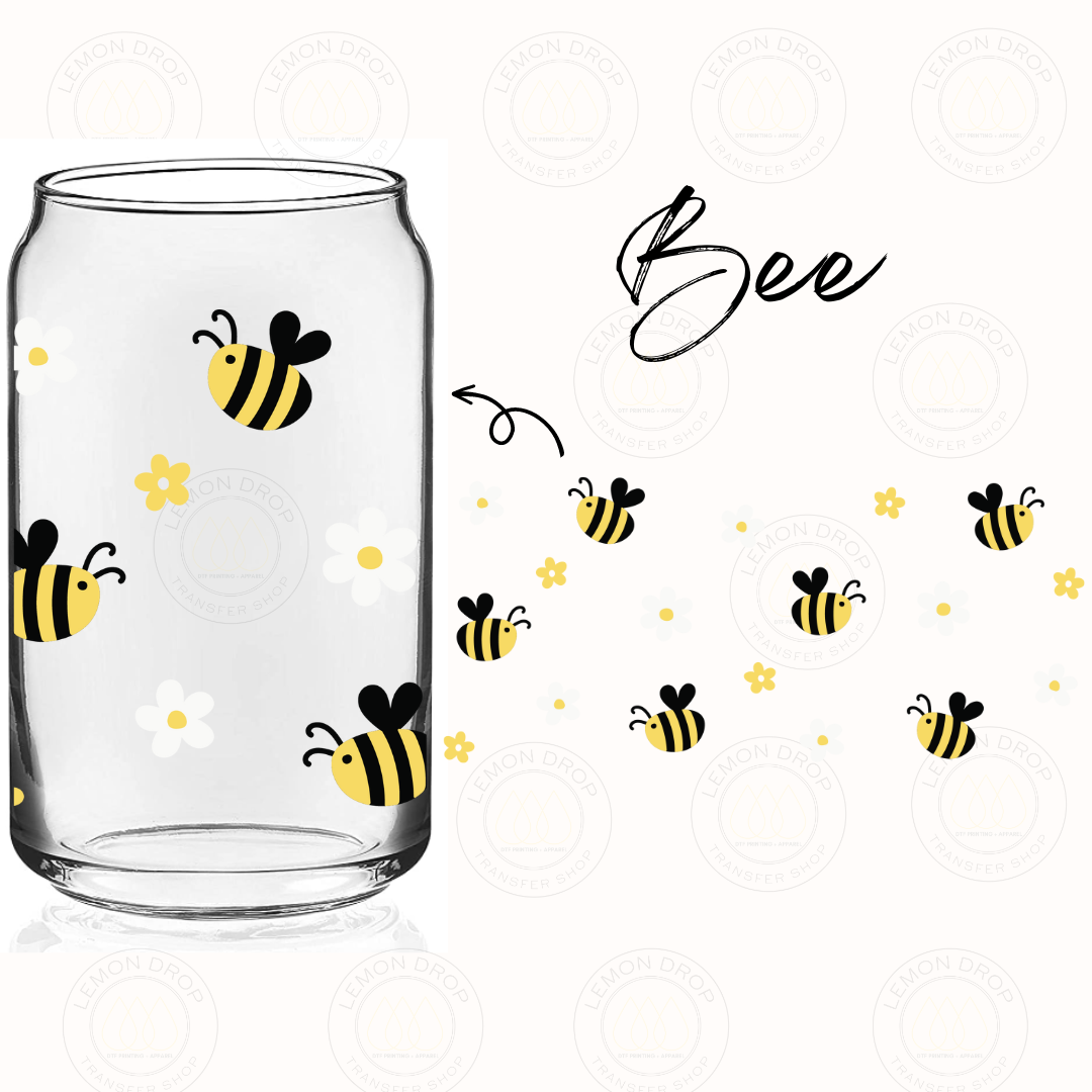 Bee UV DTF 16OZ CUP WRAP
